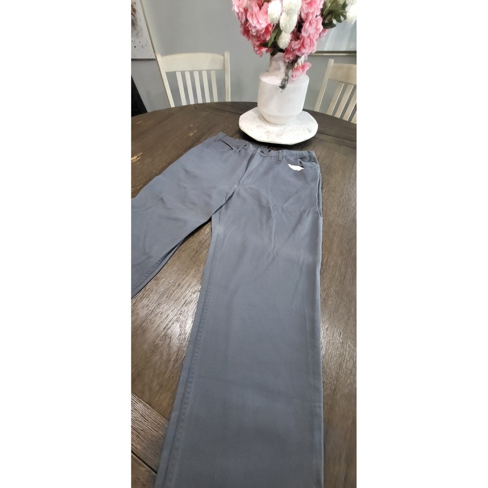 New Eddie Bauer Mens Jeans 36x32 Gray Denim Straight Leg Hiking Comfort Pants - Picture 5 of 8